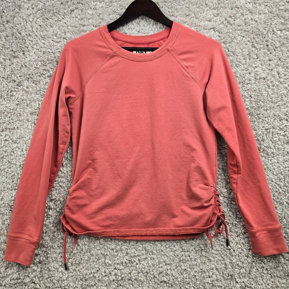PACT Womens Organic Cotton‎ Cinch-Side Sweatshirt Size S Cozy Lounge Casual